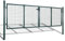 Keyroto Gartentor Einfahrtstor Gartenzaun Doppeltor Gartentor Doppelflügeltore Zauntor Gartentor Metall Hoftor Mesh-Gartentor Stahl 289x100 cm/306x150 cm Grün