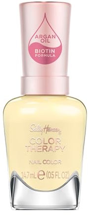 Sally Hansen Color Therapy Smalto Unghie, 460 Ray Of Light, Colora, Rinforza, Cura, 14.7ml