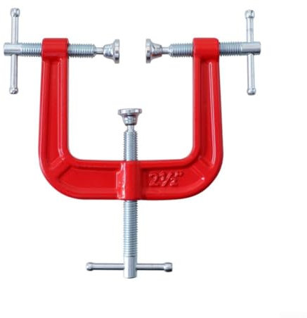 Morsetto per bordi a 3 vie, morsetto a G regolabile a tre vie da 2-1/2 , dispositivi per la lavorazione del legno resistente tipo G per carpenteria piana