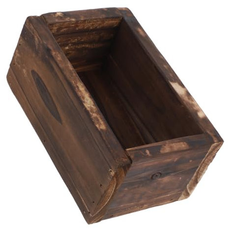 ROMISBABA Caja De Maceta De Madera Macetero De Escritorio Macetas Maceta Vintage Contenedor De Plantas Macetas De Cactus Macetero Suculento Rectangular Mini Macetas Decoración De Otoño para