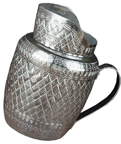 Cabilock Cruche Métal Pour Boissons à Domicile Pichet Multifonction Avec Anse Confortable Adaptée Au Lait Thé Et Jus Pour Maison Restaurant Et Fêtes