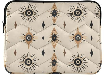 Laptop Sleeve Case 15-16 Inch Classy Case for Laptop Sun Moon Boho Laptop Bag with Zipper for Work Journey