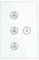 Okeeyseda WiFi Light Lamp Wall Switch Smart Ceiling Fan Light Lamp Wall Switch Light Smart Switch Smart Life/Tuya APP Remote Various Speed Control