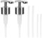 Pack of 2 Seifenspender Pumpkopf, Pumpspender, Seifenspender Edelstahl, Pumpflasche, Schaumspender (4 Tubes, 28mm Thread), Stainless Steel Reusable Duschgelspender
