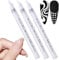 3PCS Quick Dry Fine Tips Nail Art Pens,Nail Varnish Pens,Nail Drawing Pen,Nail Art Tools,Nail Art Decoration DIY Dot Line Pattern,White Nail Pencil,Fine Tips Nail Polish Pen,Nail Art Stamp Pens
