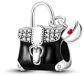 CYMYSS Breloque en Argent Sterling 925 pour Bracelet Perles Charm Bracelet Charms et Perles pour Femme Charms et Breloques pour Femme Pendantes (Sac à main)