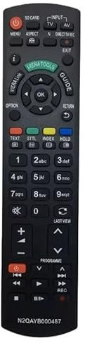 XINFUTE Telecomando N2QAYB000487 adatto per TV LCD Panasonic N2QAYB000829 TH-42PZ700A