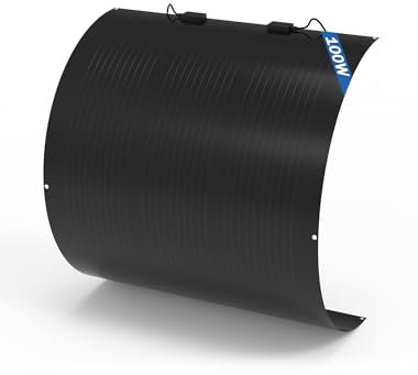 ECOHEMS Panneau Solaire Flexible 200W | Idéal pour Camping-Car, Van, Bateau, Toit Courbé | Cellules Monocristallines Haute Efficacité 10BB | IP68 Étanchéité | Énergie Solaire Mobile pour Extérieur