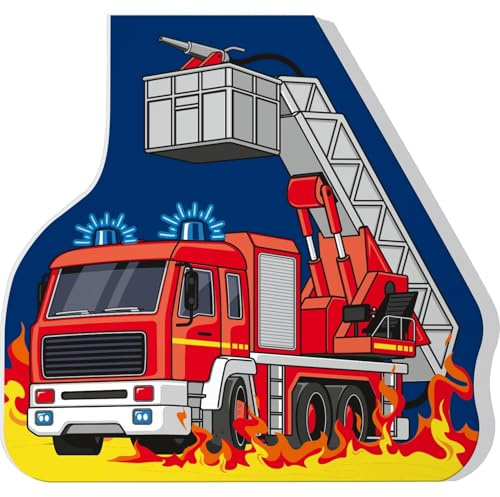 Sheepworld Block Feuerwehr | Figürlicher Block mit 40 Blatt, Titelblatt farbig gestaltet | Geschenk für Kinder, Kindergeburtstag, Geschenk Jungs, Schulanfang, Schultüte | 74317