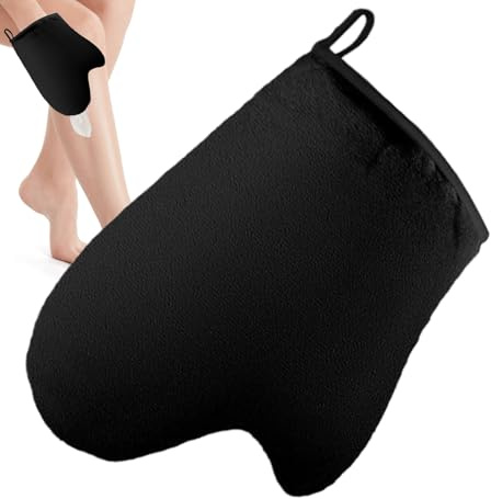 kinrguiyuez Selbstbräunungs-Handschuh - Für Selbstbräunung Ohne,Ultraweicher Flock-Applikator Mit Daumen & Wiederverwendbarem Griff Für Frauen & Männer Körperlotionen & Schaum