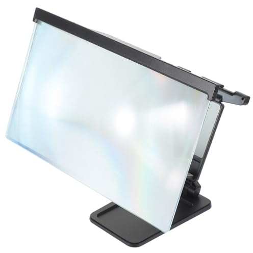 Amplificateur D’écran pour Téléphone Portable L20 Pliable Noir | Lentille Acrylique, Coque Abs Légère, Filtre Anti-lumière Bleue, Support Compact pour Smartphone