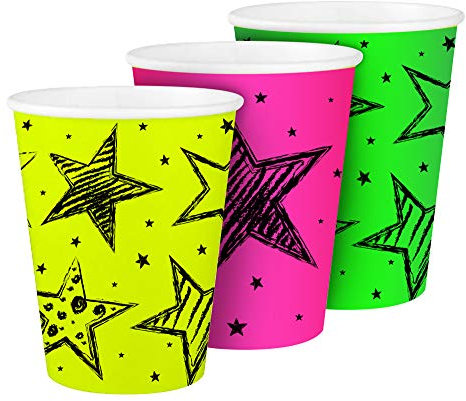 Folat Gobelets fluo 250 ml / 6