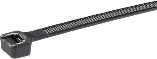 Panduit PLT2I-C0 Pan-Ty Verschluss-Krawatte, mittelgroß, 20,3 cm Länge, wetterbeständiges Nylon 6,6, schwarz (100er-Pack)