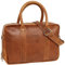 Gusti Aktentasche Leder - Fynn Damen und Herren Businesstasche mit Trolley-Schlaufe Koffertasche Laptoptasche Ledertasche Bürotasche Unitasche Braun Leder