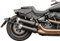 Leder SATTELTASCHE RECHTE Seite FÜR HD SOFTAIL 2018-2024 Fat BOB, Low Rider, Street BOB, Slim, Low Rider S Made IN Italy ENDSCUOIO (orangefarbene Nähte)