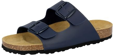 Lico Herren Bioline Man Flache Hausschuhe (Marine-Grau, Numeric_50)