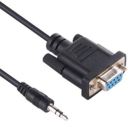 DB9-RS232-AJ DB9 9-polig auf RS232 3,5 mm Audio-Klinkenstecker, serielles Adapterkabel, FTDI-Chip, 1,8 m
