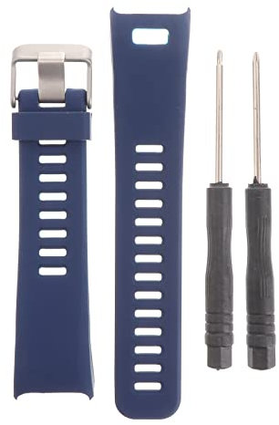 Silikon Uhrarmband Uhrarmband Ersatz Schnell Lösungsband Kompatibel für Vivosmart Hr (Blau)