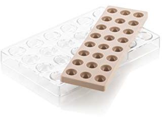 Silikomart Set Halbkugel 01 Schokoladenform aus Tritan + Silikonform Chocado CH013