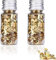Cyrank Blatt Flocken Gold Folien Flocken Blattgold, 2 Flaschen Blattgoldflocken Folie für Malerei, Nailart, Möbel, Kunsthandwerk, DIY-Handyhüllen Ungenießbar