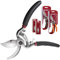 S. Kunde & Sohn Germany – die leichteste geschmiedete Gartenschere 2x SKS6 Tradition + 2 Ersatzklingen GRATIS – ergonomisches Design – Bypass – Rosen-Rebschere – ∅20mm – kompl. beschichtet, rostfrei