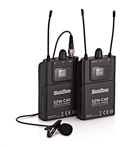 Wireless Lavalier Microphone System for Cameras SubZero SZW-C40