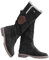 Onsoyours Stivali Donna Stivali Alti Invernali Scarpe Camoscio Outdoor Stivali da Neve Foderati Caldo con Chiusura Lampo Laterale A Nero 43 EU