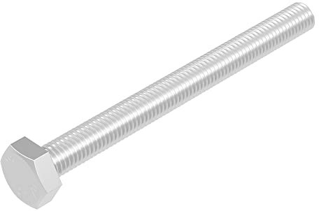 SECCARO Sechskantschraube M8 x 90 mm, Edelstahl V2A VA A2, DIN 933 / ISO 4017, Außensechskant, 20 Stück