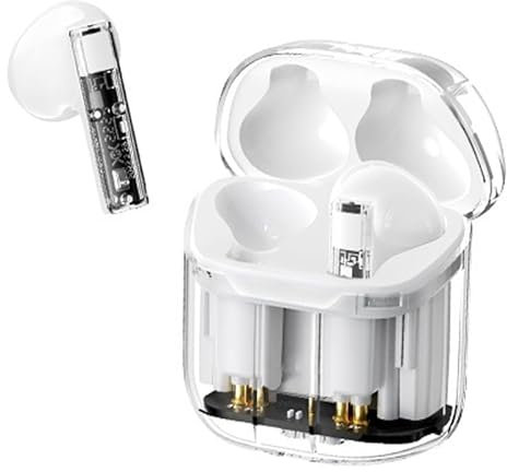 AMPLE Wireless Earbuds For Oppo Reno 8 / Oppo Reno 8 Pro/Oppo Reno 8 Lite, TWS-10I True Wireless 5.1 Stereo Music Earbuds Lightweight Sport In Ear Earphones Headphones With Charging Case (WHITE)