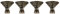 KIMISS Pieds en Laiton Décoratifs Petites Jambes Couleur Bronze Antique Alliage de Zinc 4 Pcs Laiton Antique Boîte à Bijoux Coffret en Bois Pieds Décoratifs Jambes Coin Protecteur Vintage