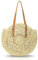 Pahajim Sac de Paille Sac de Plage Femme Tricotage à la Main Style Boho Grande Sac Femme Ete pour les Voyages, les Vacances, le Shopping
