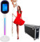 ZLPOWER Spiegel-Fotokabine mit Kamera und App-Software, magische Selfie-Station, Muschelständer, Photobooth-Maschine, Touchscreen, mit Ringlicht und Trolley-Flugkoffer für Veranstaltungen, Hochzeit,
