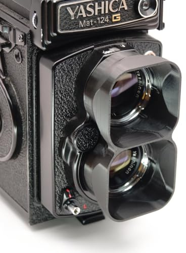 Ausgeknipst Gegenlichtblende Dual für Yashica Mat 124G, für Rolleiflex, für Rolleicord, für Minolta Autocord (Bay 1 Bajonett)