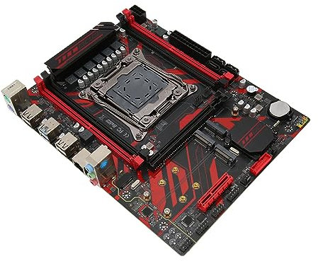 Bewinner Carte Mère X99 LGA 2011 V3 avec 4 Emplacements DDR4, Deux Emplacements M.2, Carte LAN, Plusieurs Emplacements D'extension, Prend en Les Processeurs Core I7 et E5 V3 V4
