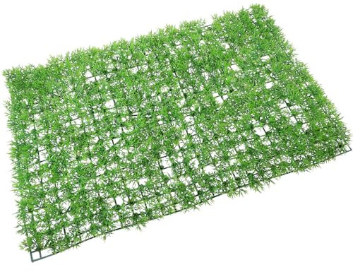 HOMSFOU Künstliche Pflanzen Drinnen Kunstrasen-Wandpaneel Sichtschutz Zaun Balkon Sichtschutz Grünwand-Hintergrund Künstliche Buchsbaumhecke Für Hausgarten-Dekoration 40 X 60 cm