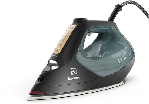 Electrolux Renew 800 Fer à repasser E8SI2-8OG, avec éclairage avant et déclencheur vapeur, Semelle résistante aux rayures, Fonction anti-calcaire, Fabriqué en plastique recyclé, Steam Puff 250 g/min,