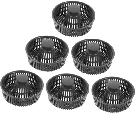 ANDRESLAD 6 Stück Spülbeckenfilter Kunststoff Abflusssieb Mit Glatter Oberfläche Verstopfungsschutz Für Küchen Spüle Rund Leicht Zu Reinigen Haushalt Und Esszimmer