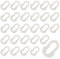 CPJJ 30 Pezzi Clip per Rete da Calcio,Porta da Calcio Clip,Clip per Reti Delle Porte di Calcio,Rete da Calcio Accessori,per Sport all'Aria Aperta,Reti da Golf da Tennis,