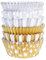 PME Weihnachtliche folienbeschichtete Cupcake-Förmchen - metallisch in Gold & Silber (100 Stück)