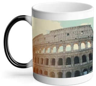 Tazza da 325 ml con vista di Roma/Colosseo sotto il Sole/Patrimonio Mondiale