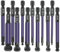 Oiieco 12Pcs Allen Key Bit Set, Hex Bit Set,Professional Allen Key Drill Bit Set,S2 Steel 1/4” Hex Shank,Ball Endallen Key Bit Set H2-H12 for Assembling Furniture