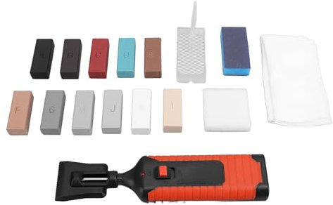 Msiud Kit Di Riparazione Piastrelle 11 Blocchi Di Cera Colorati, Ripara Scheggiate Stucco per Fughe In Gres Porcellanato Ceramica Set Dura Anche per Pavimenti In Laminato Per Graffi Danni Foro