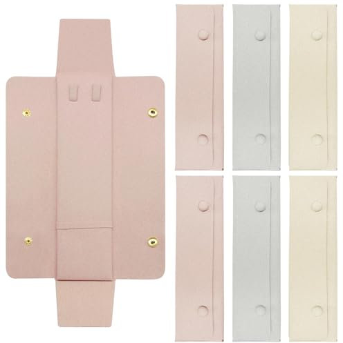 HINGTAI 6 pezzi Custodie da viaggio per collane, Organizer da viaggio per collane Custodia da viaggio per collane Anti-groviglio Organizer portatile per collane,Necklace Storage Bag per le donne