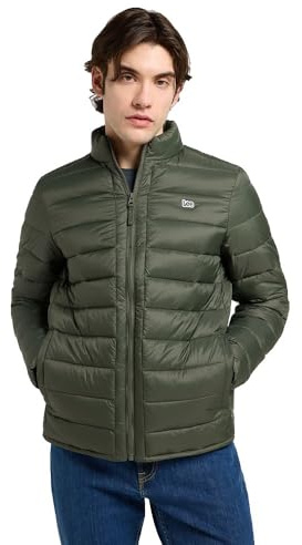 Lee - Jacke Herren - Regular Fit - Stand Collar Puffer - Schwarz