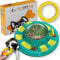 PetSetGo® Interactive Dog Toys, Dog Puzzle Toys for Training, Slow Feeder and Treat Dispenser, Toy for Mental Stimulation & Boredom Relief for Small, Medium and Large Dogs (Level 1 & 2, Ring Toy)