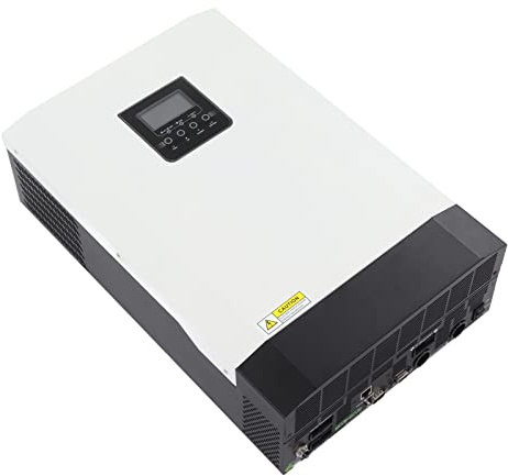 MasYosh Solar Inverter, 5500W 48V Pure Sine Wave with LCD Display and Smart Battery Charger, for Home Appliances and Computers