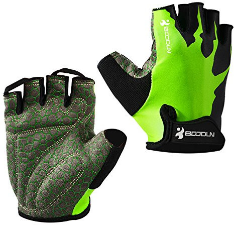 Eroilor Radsport Kurz Handschuhe Halb Finger Bike MTB Gloves Sommer Radhandschuhe für Damen/Herren - Grün - XXL