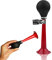 Bike Air Horn, Fahrradglocke Fahrradklingel Fahrrad Hupe Ballhupe Radfahren Fahrrad Hooter Bugle Bulb Squeeze Ring für Lenker mit 2,3cm Durchmesser (rot)