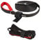 Lampop Schleppleine für Hunde, 10m Lange Hundeleine mit Griffpolster für Kleine bis Große Hunde, Robust Nylon Laufleine Trainingsleine mit Sicherheitskarabiner und D-Karabiner, Schwarz 10M…