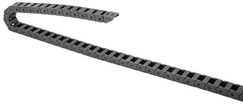 sourcing map 1.5 Meter Schleppkette Kabelträger Geschlossen Typ m Endanschlüsse R18 10X15mm